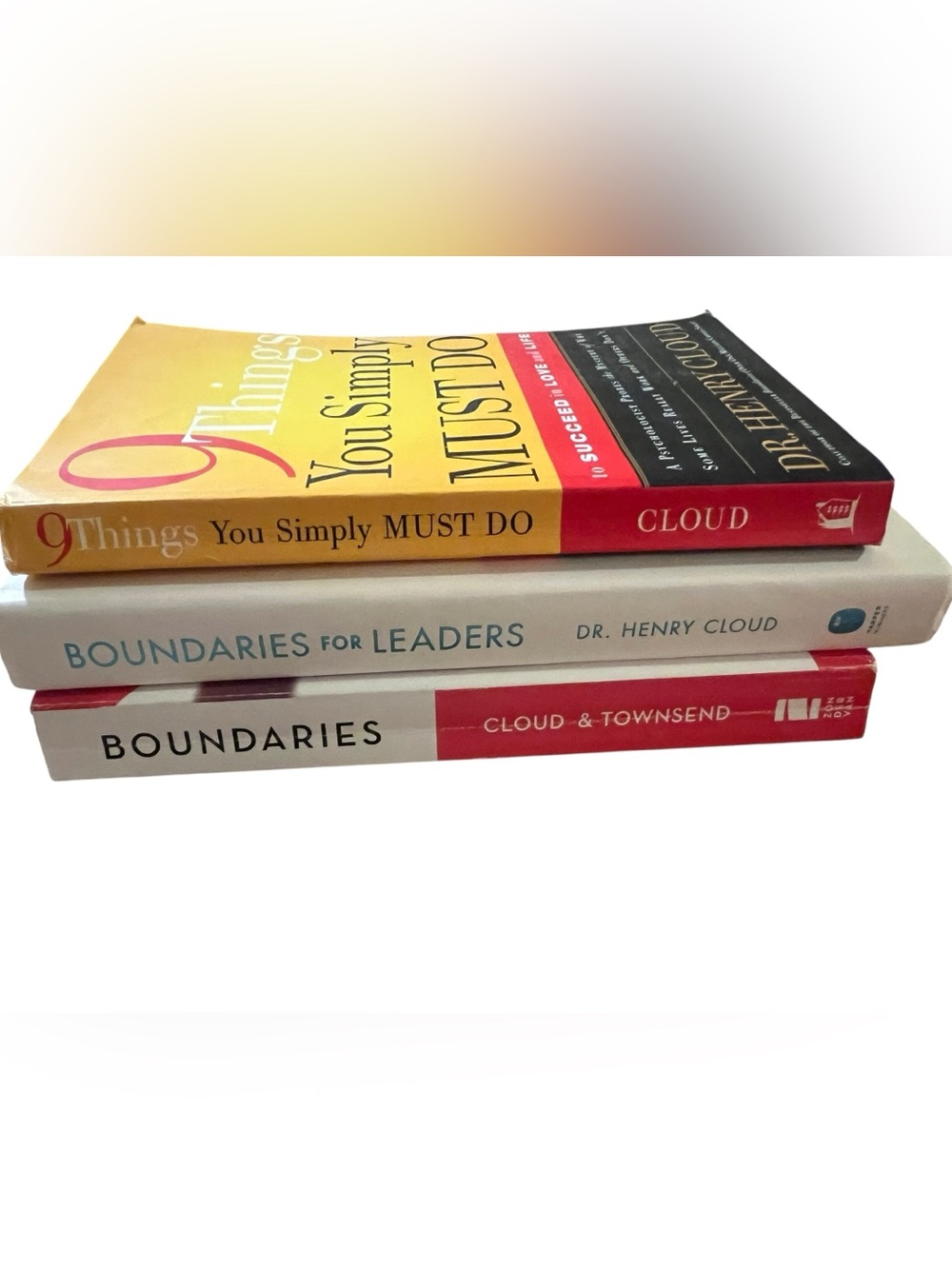 Lot of 3 Henry Cloud Boundaries, Christian Counsel